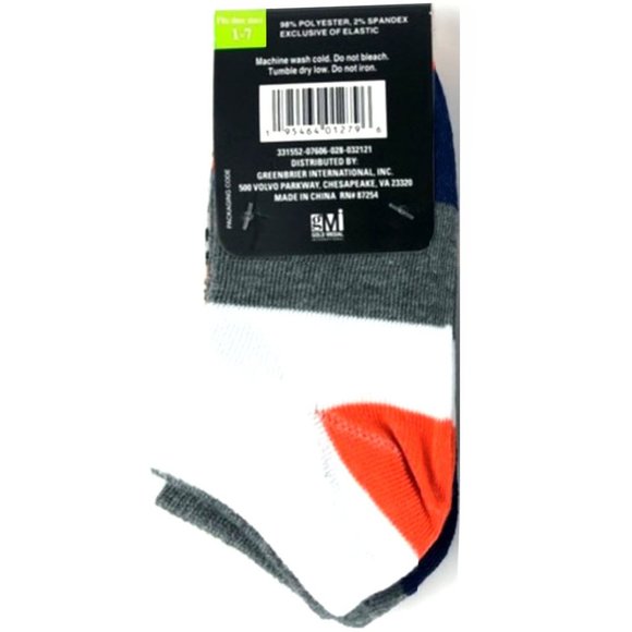 *3/$15* KIDS Sports + Striped + Gray/Blue Socks - Picture 4 of 4